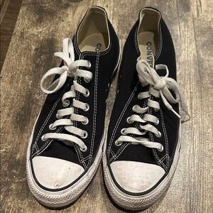 Converse Black and White Canvas Sneakers